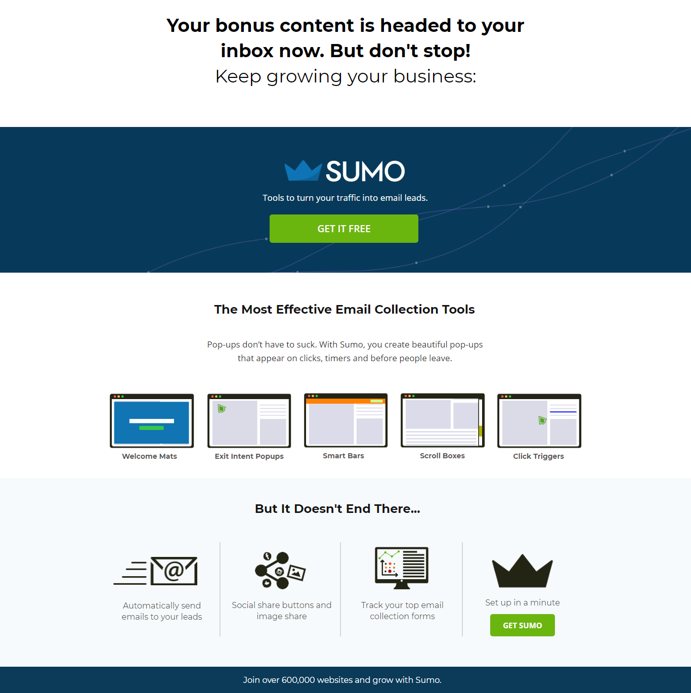 Sumo Thank You Page