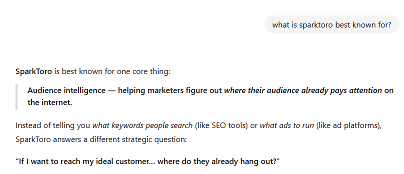 ChatGPT Brand Question