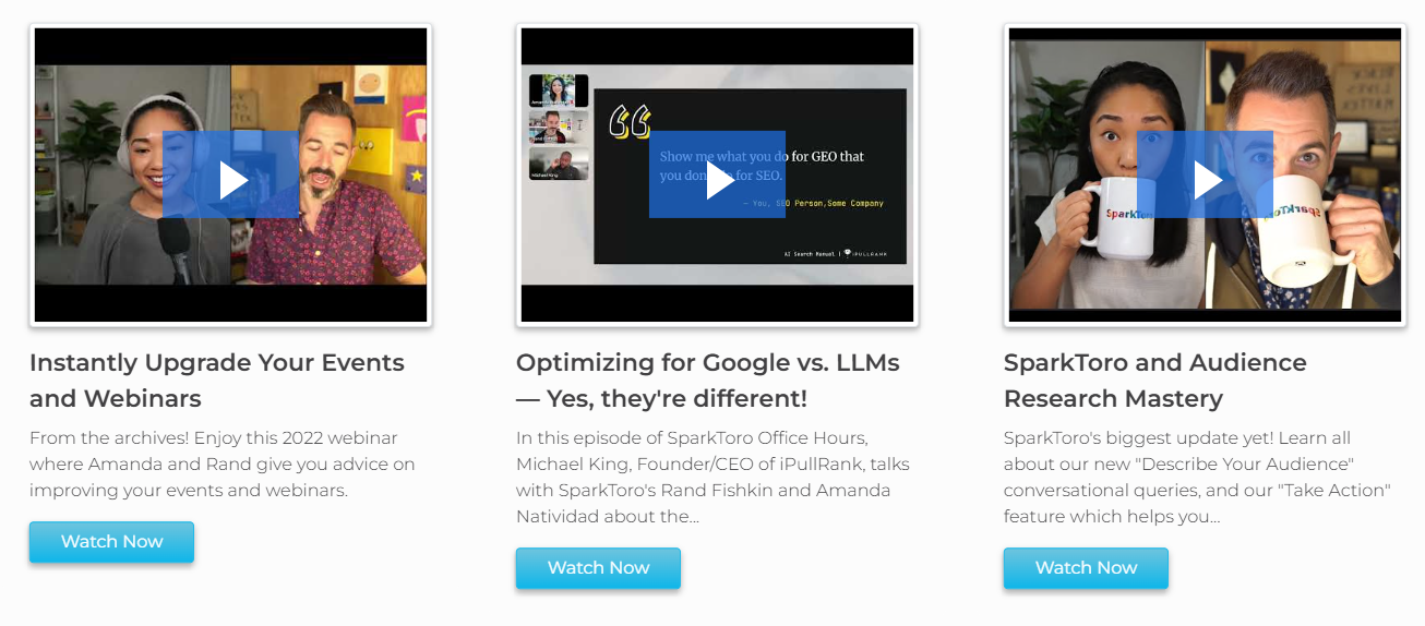 Sparktoro Office Hours Sparktoro Office Hours