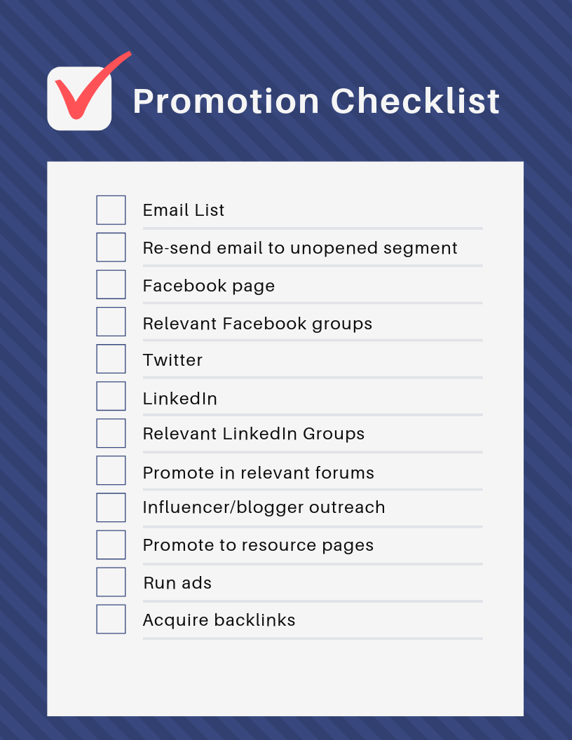 Blog Promotion Checklist